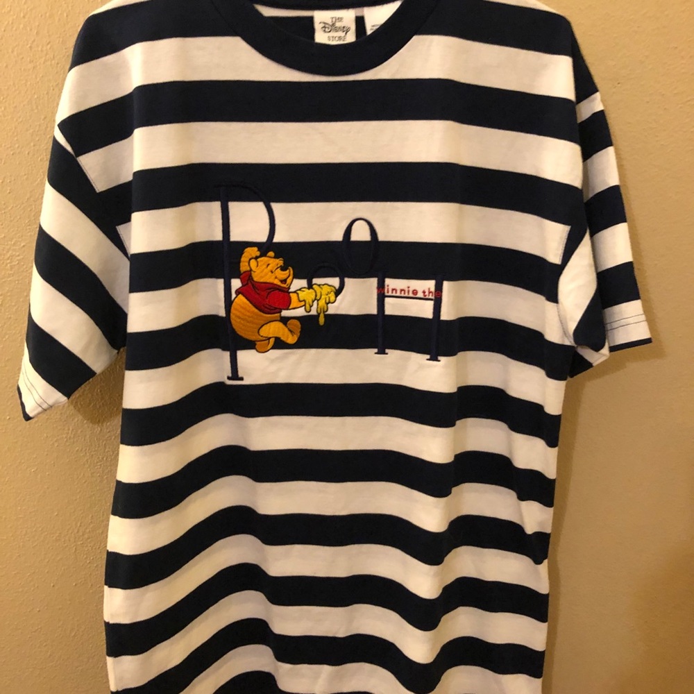 Rare Vintage Disney Winnie the Pooh Striped Shirt!